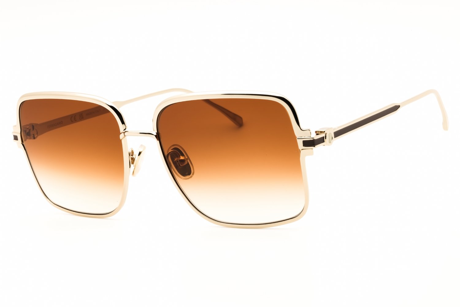 Salvatore Ferragamo SF317S GOLD/BROWN SAND GRADIENT 704 57X16X140