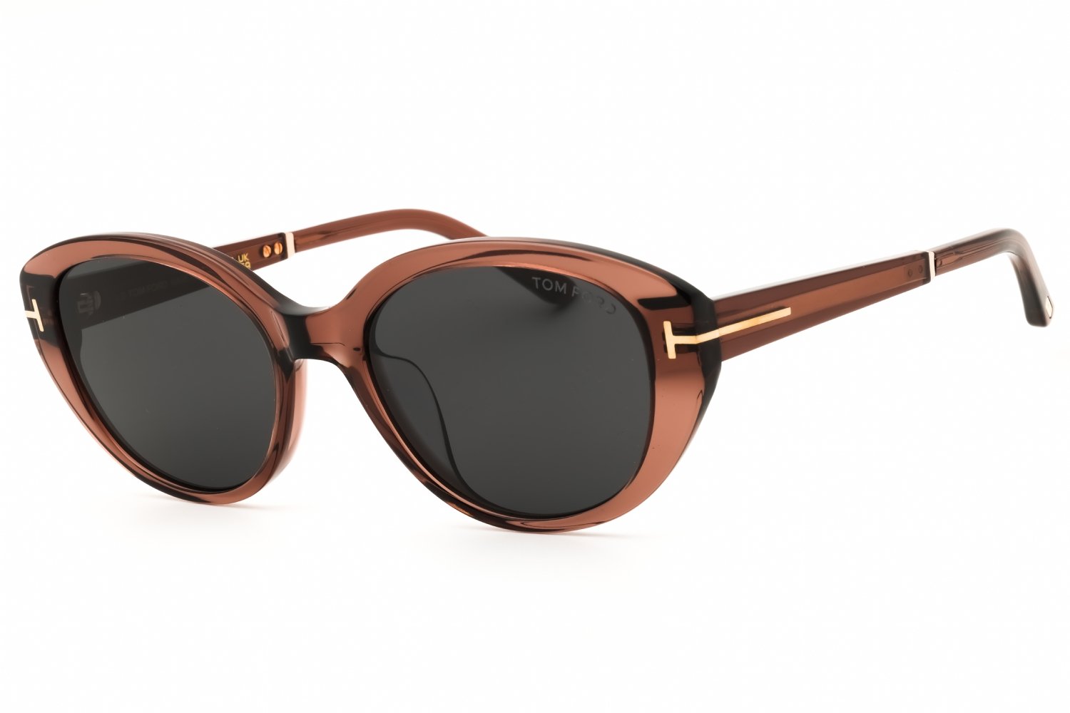 Tom Ford FT1246-K shiny light brown / smoke 45A 54X19X140