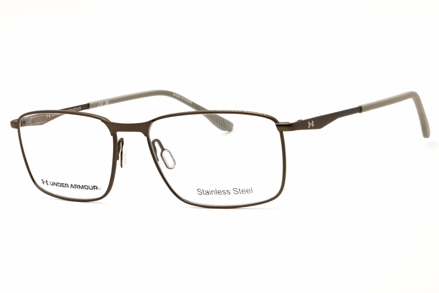 Under Armour UA 5071/G GREY BROWN / clear demo lens S05 55X16X145