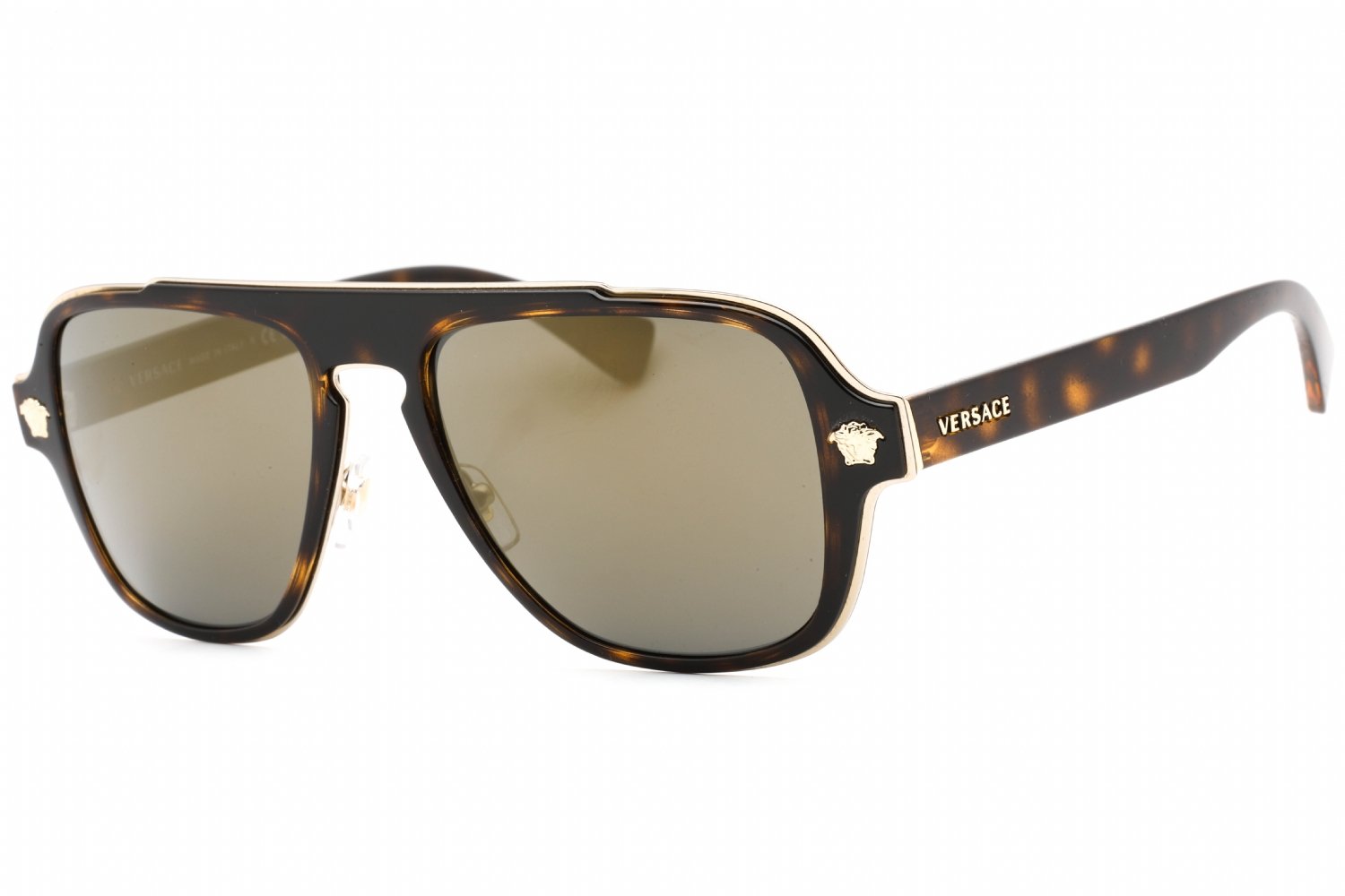 Versace 0VE2199 DARK HAVANA / dark grey mirror gold 12524T 56X18X145