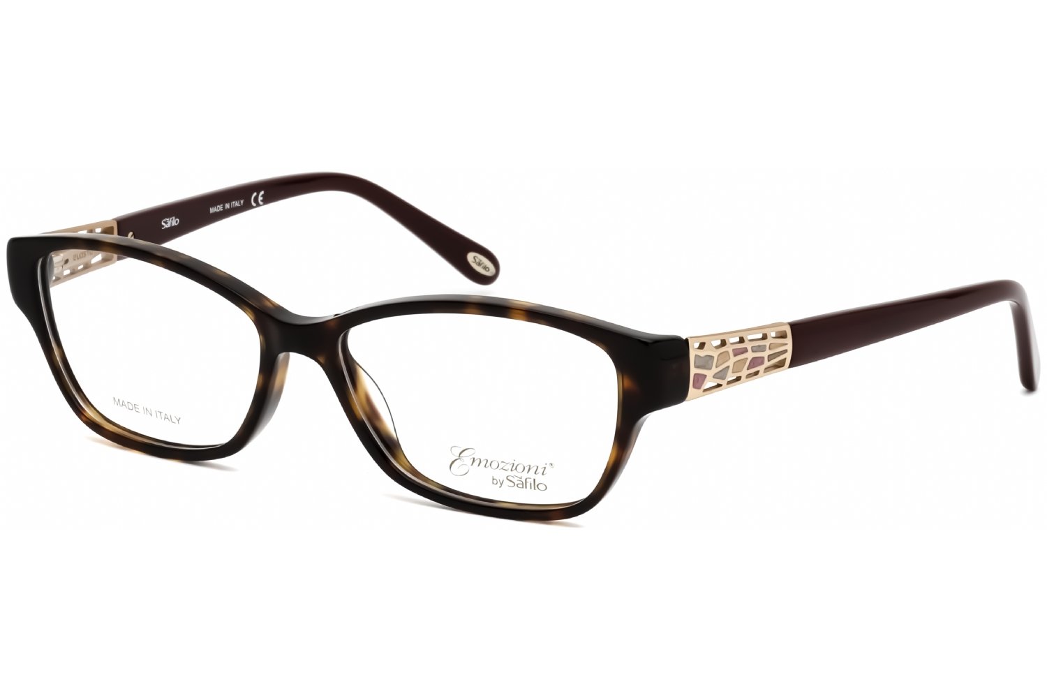 Emozioni EM 4053 Dark Havana / Clear Lens 0086 00 54-15-135 MM