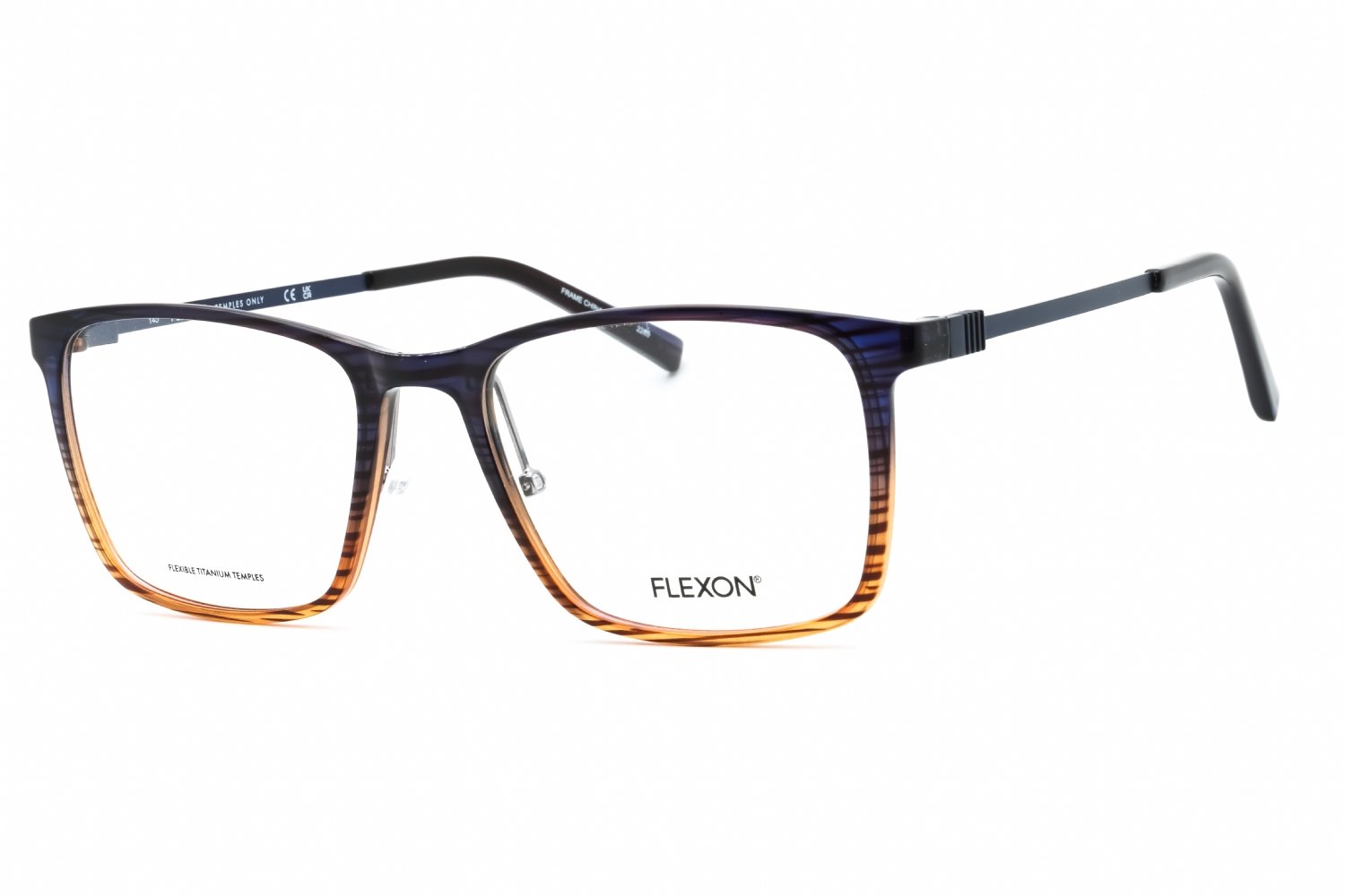 Flexon FLEXON EP8011 NAVY/AMBER GRADIENT/Clear demo lens 418 53-18-145 MM