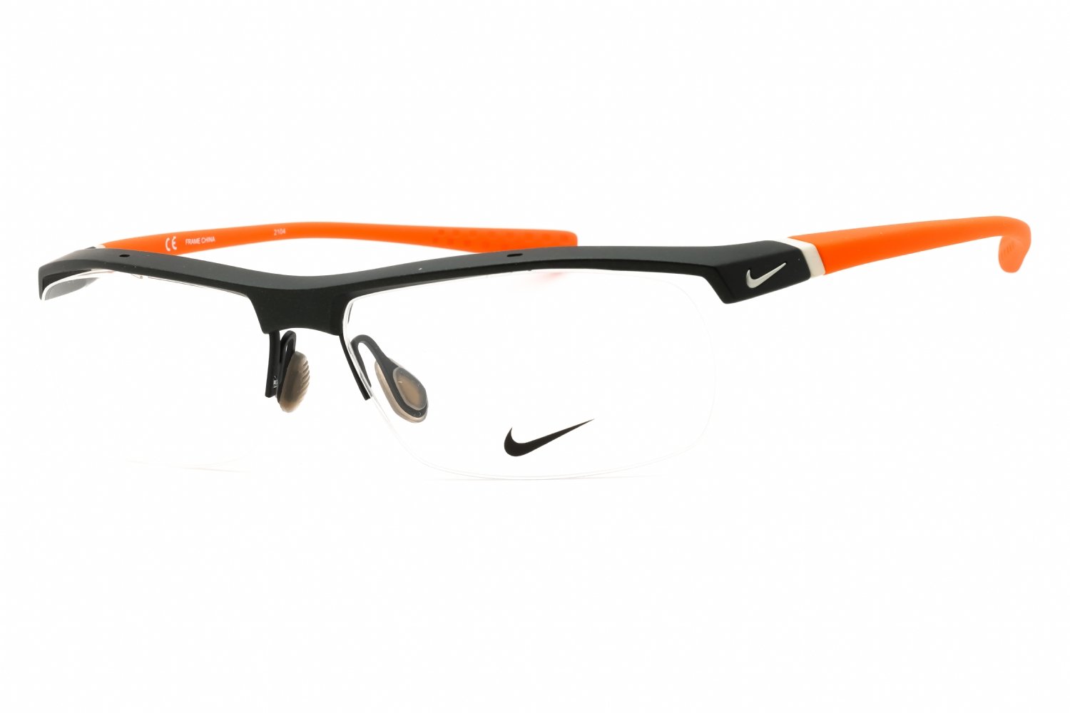 Nike 7071/2 Orange Clear Lenses 075 57-14-135 MM