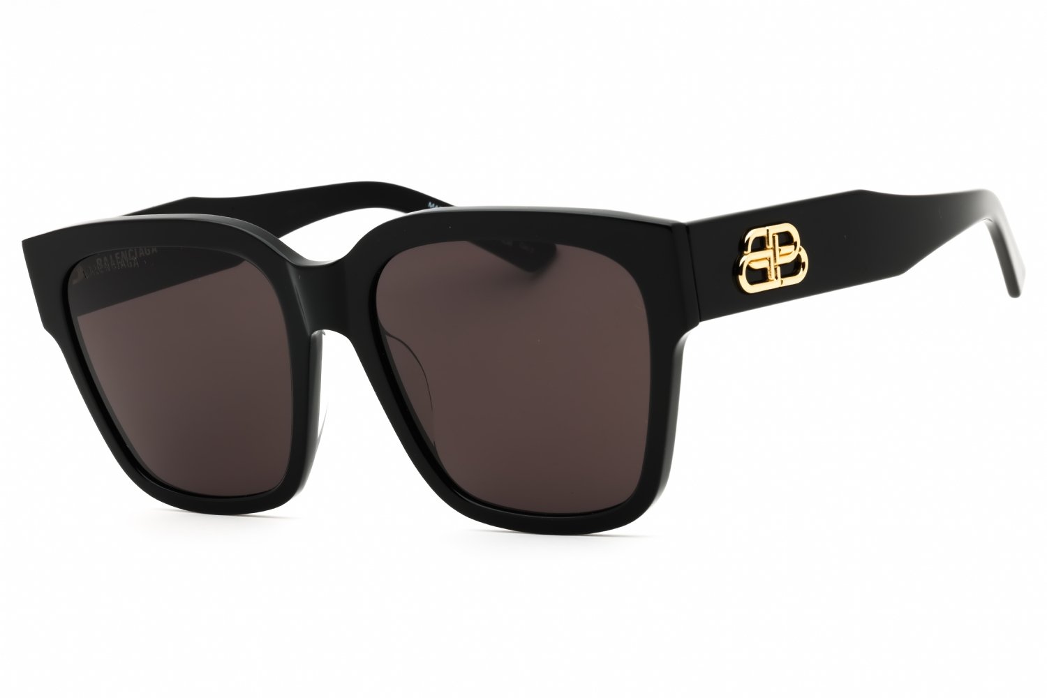 Balenciaga BB0056S BLACK-BLACK / GREY 001 55-18-140 MM