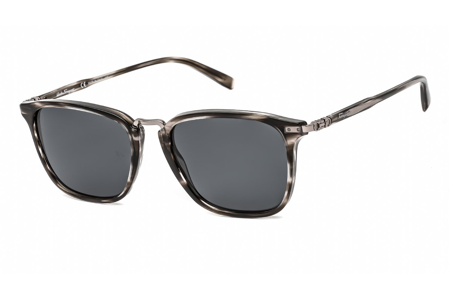 Salvatore Ferragamo SF910S Striped Grey / Blue Grey 003 54X18X145