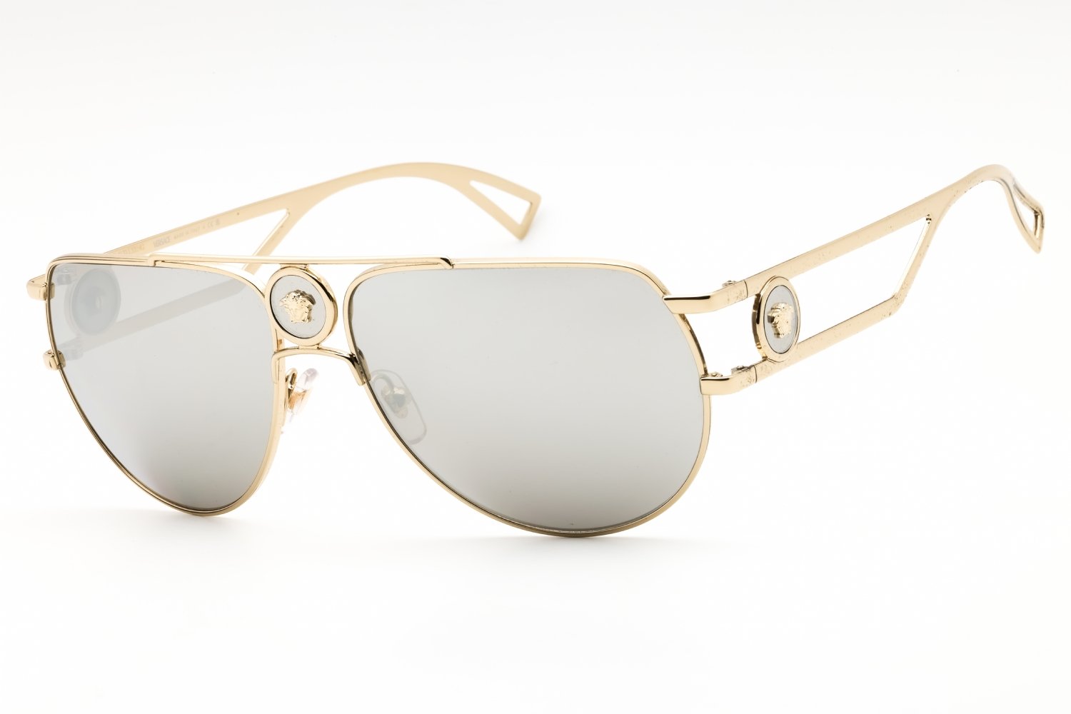 Versace 0VE2225 Pale Gold / Grey Silver Mirror 12526G 60X15X140